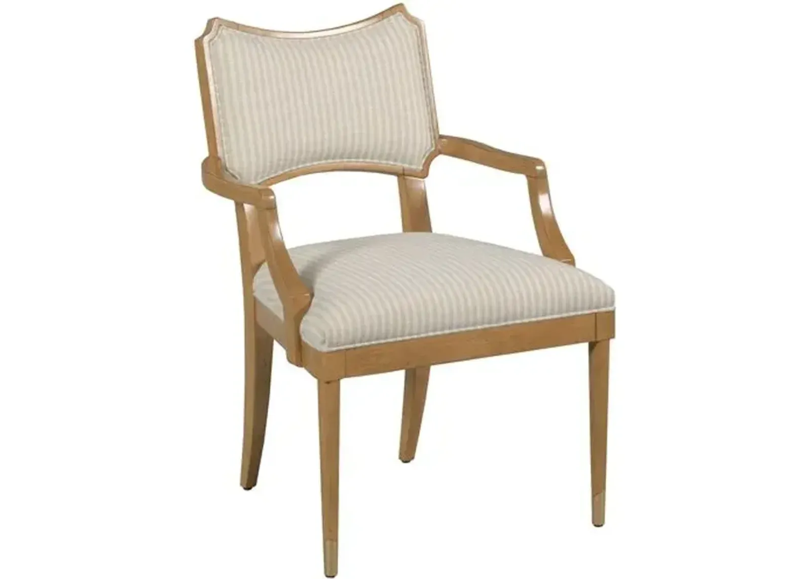 Powers Armchair - Almond/Ivory Stripe - Brown