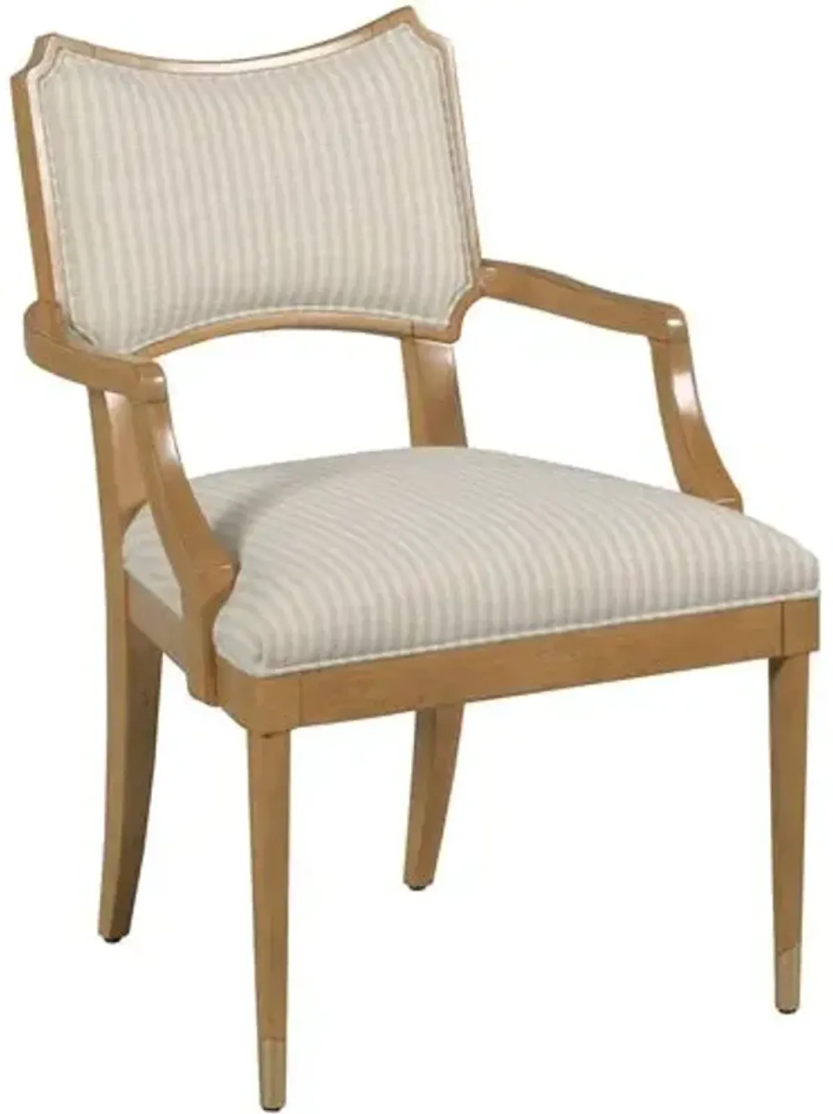 Powers Armchair - Almond/Ivory Stripe - Brown