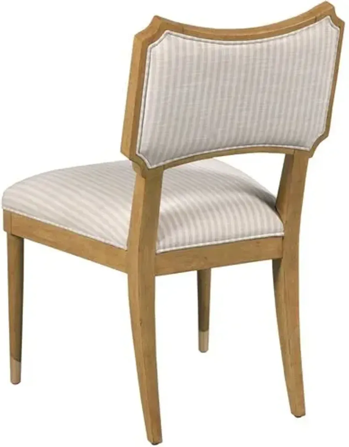 Powers Side Chair - Almond/Ivory Stripe - Brown