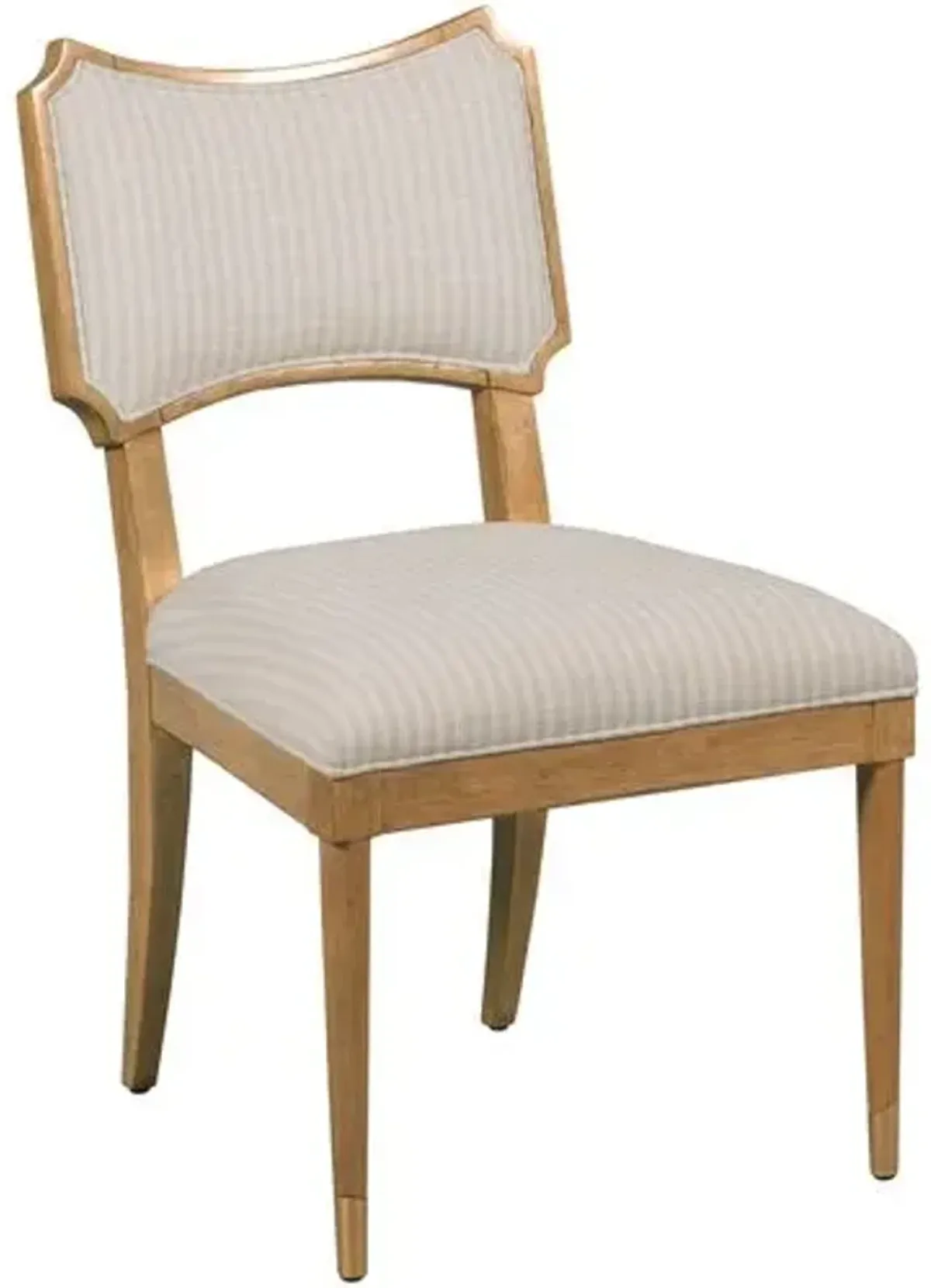 Powers Side Chair - Almond/Ivory Stripe - Brown