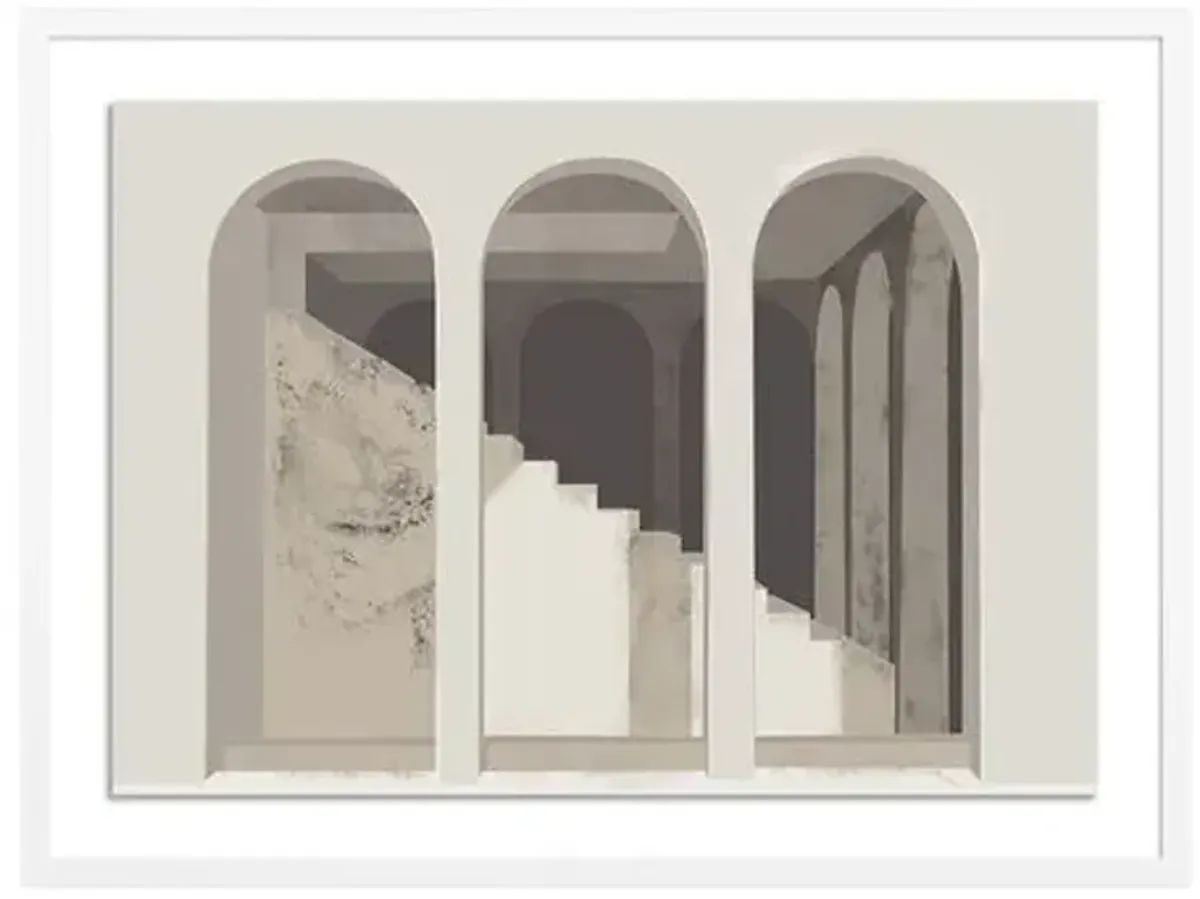 Coup d'Esprit Ltd - Surrealism Dreamscapes Hallway 2 Print - White