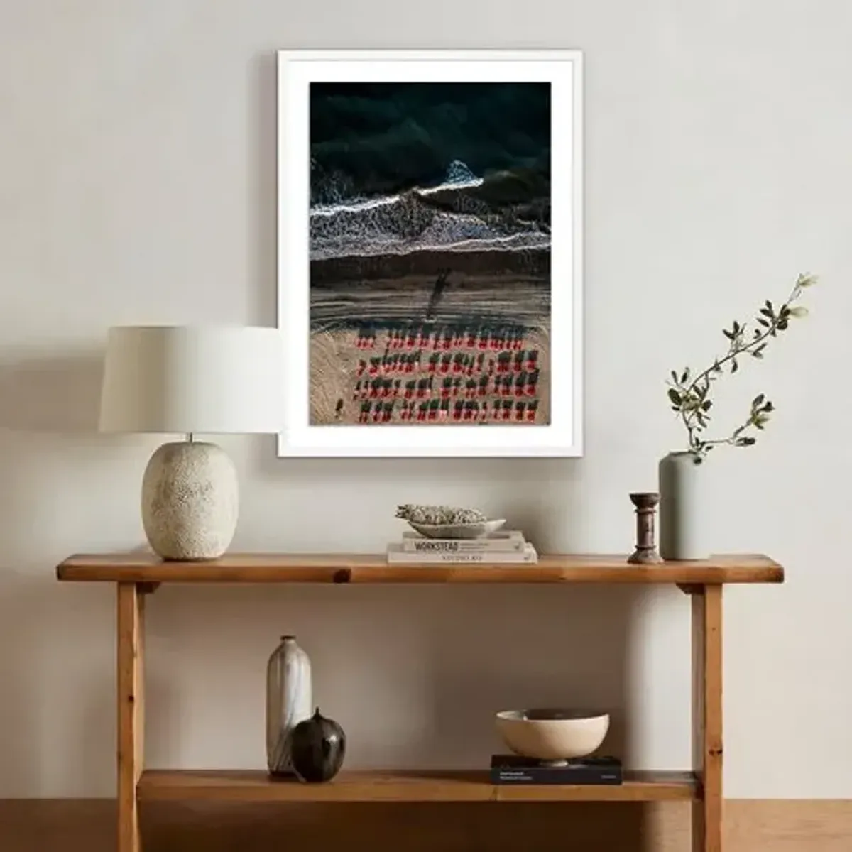 Michael Schauer - Aerial Beach 4 - White