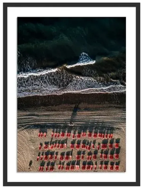 Michael Schauer - Aerial Beach 4 Photograph - Black