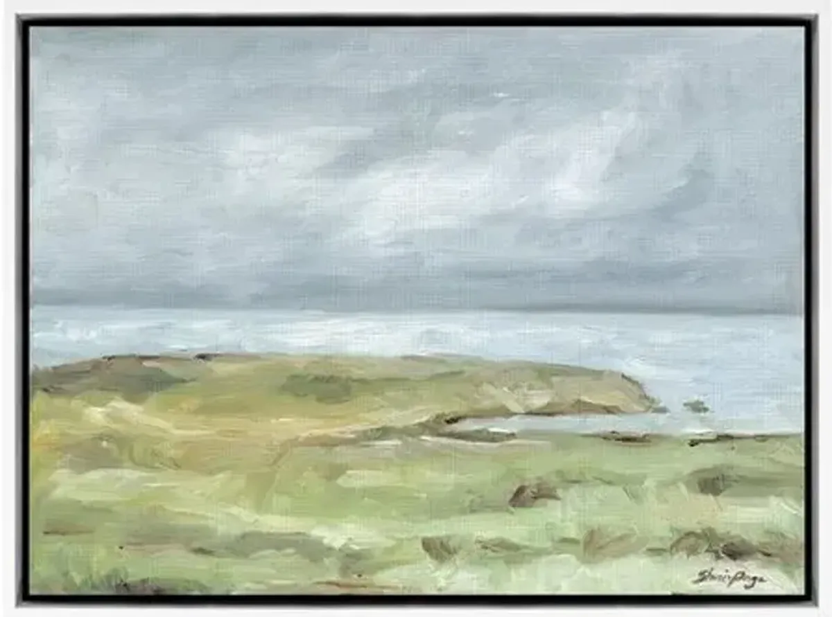 Shaina Page - Seaside 2 Painting - White