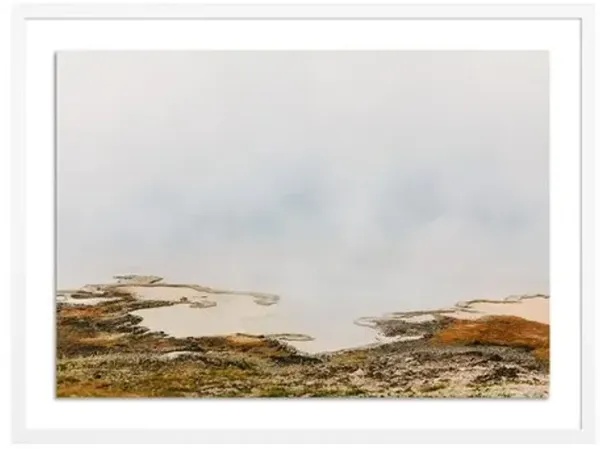 Wesley and Emma Teague - Boiling Point Photograph Yellowstone - Wyoming - White