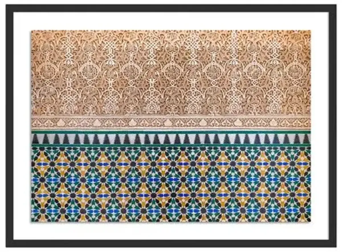 Richard Silver - Alhambra Tiles Photograph - Black