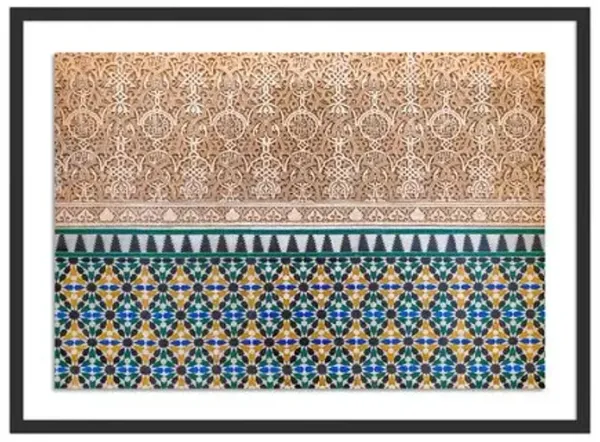 Richard Silver - Alhambra Tiles Photograph - Black