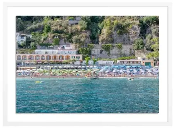 Richard Silver - Amalfi Italy Beachfront Photograph - White