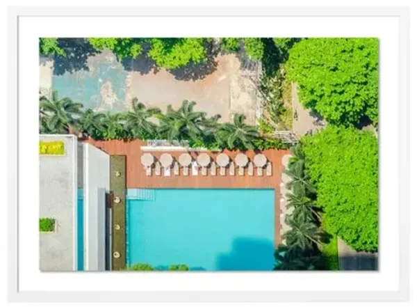 Richard Silver - Bangkok Pool Photograph - White