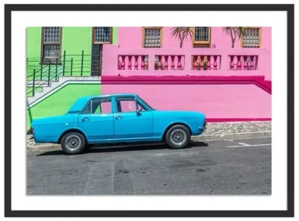 Richard Silver - Bo Kapp Blue Car Photograph - Black