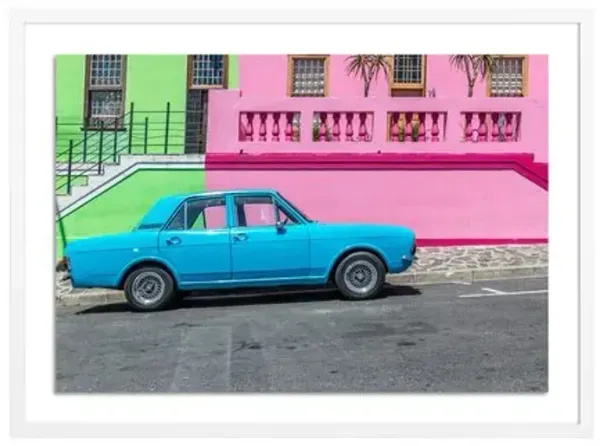 Richard Silver - Bo Kapp Blue Car Photograph - White