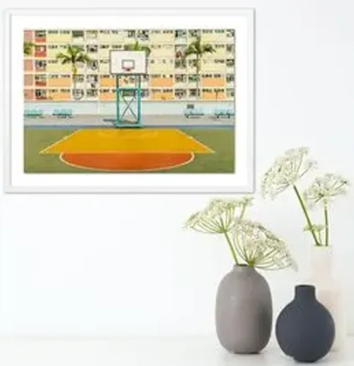 Richard Silver - Choi Hung Estates Basketball Court - White