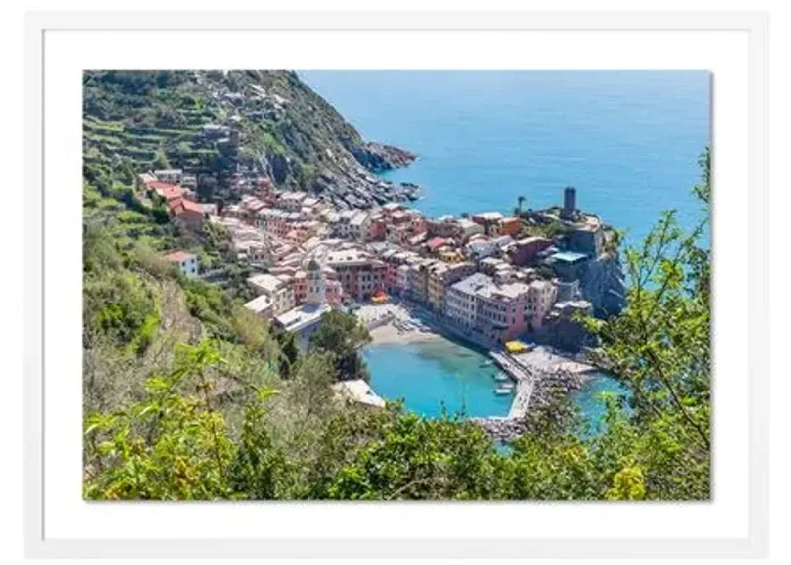 Richard Silver - Cinque Terre Waterfront - White