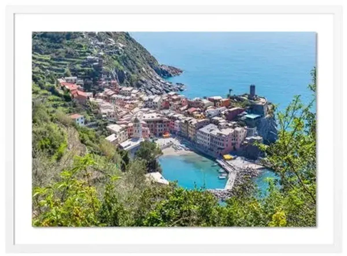 Richard Silver - Cinque Terre Waterfront - White