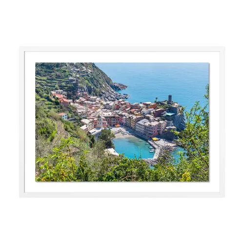 Richard Silver - Cinque Terre Waterfront - White