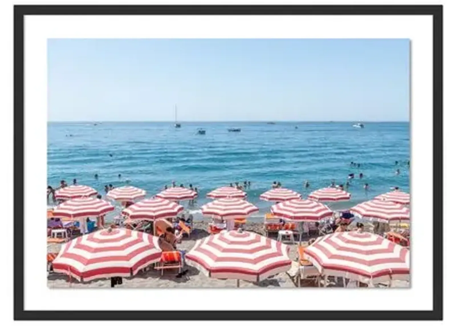 Richard Silver - Ischia Beach Umbrellas - Black