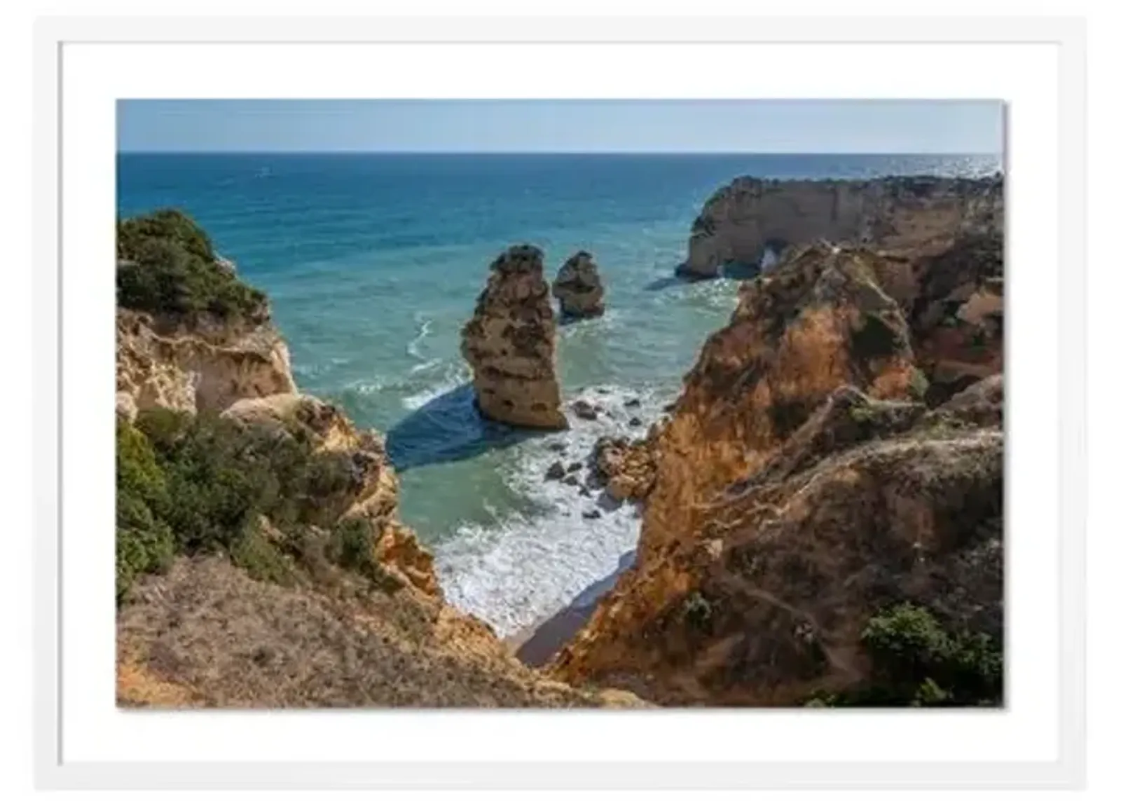 Richard Silver - Lagos Coastline Rocks - White