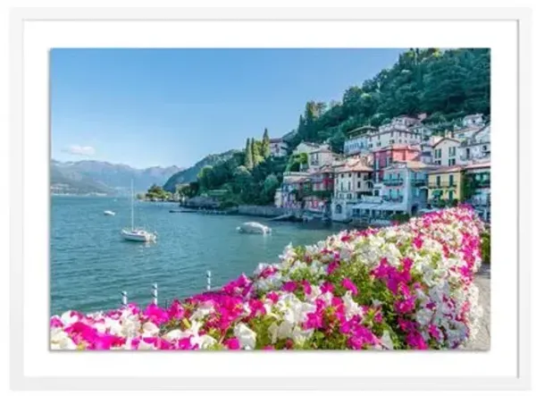 Richard Silver - Lake Como Italy Photograph - White
