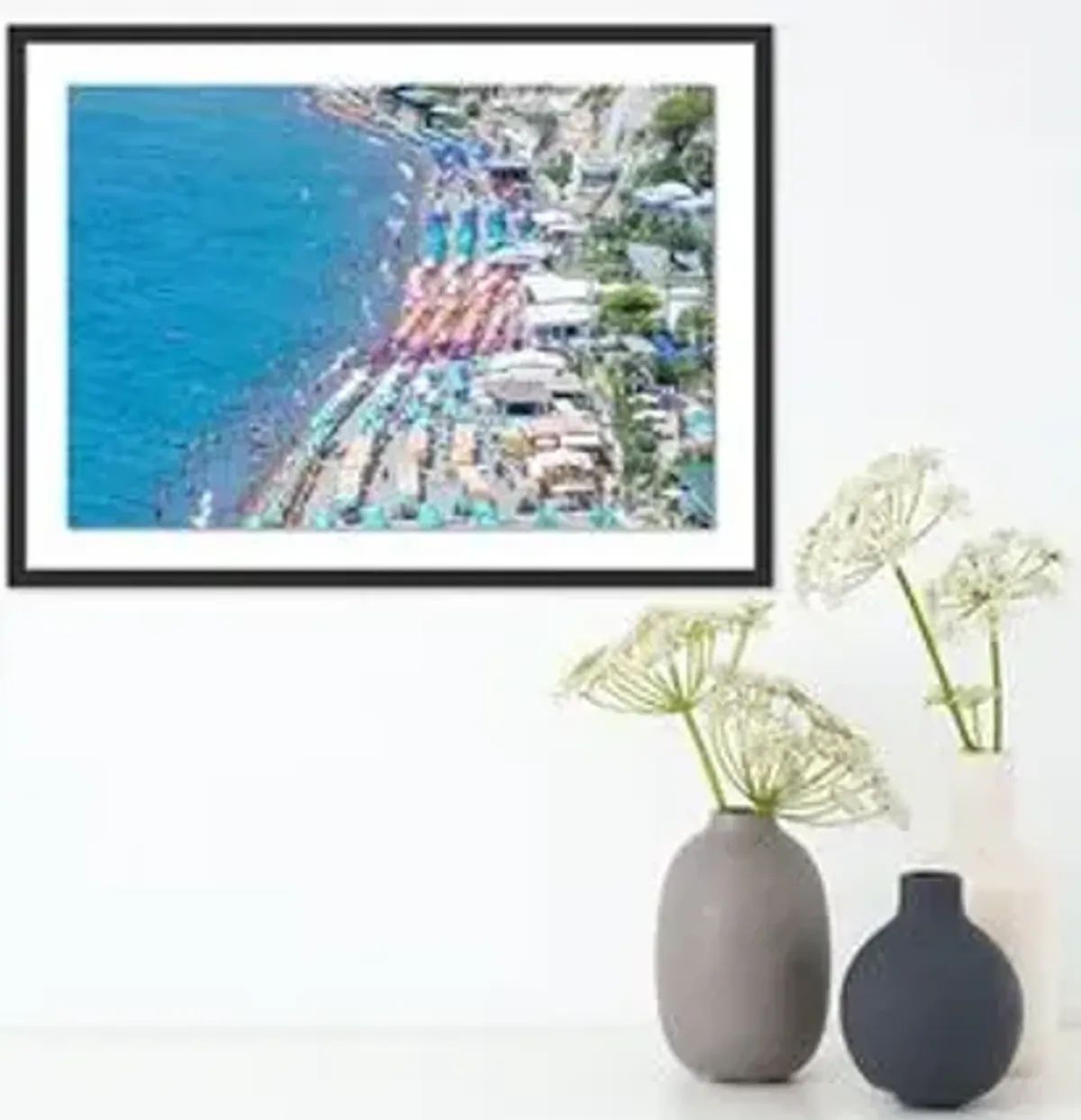 Richard Silver - Overview Ischia Beach Umbrellas - Black