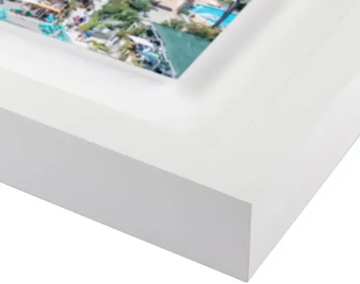 Richard Silver - Overview Ischia Beach Umbrellas Photograph - White