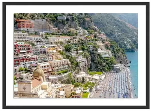 Richard Silver - Overview Positano Italy Photograph - Black