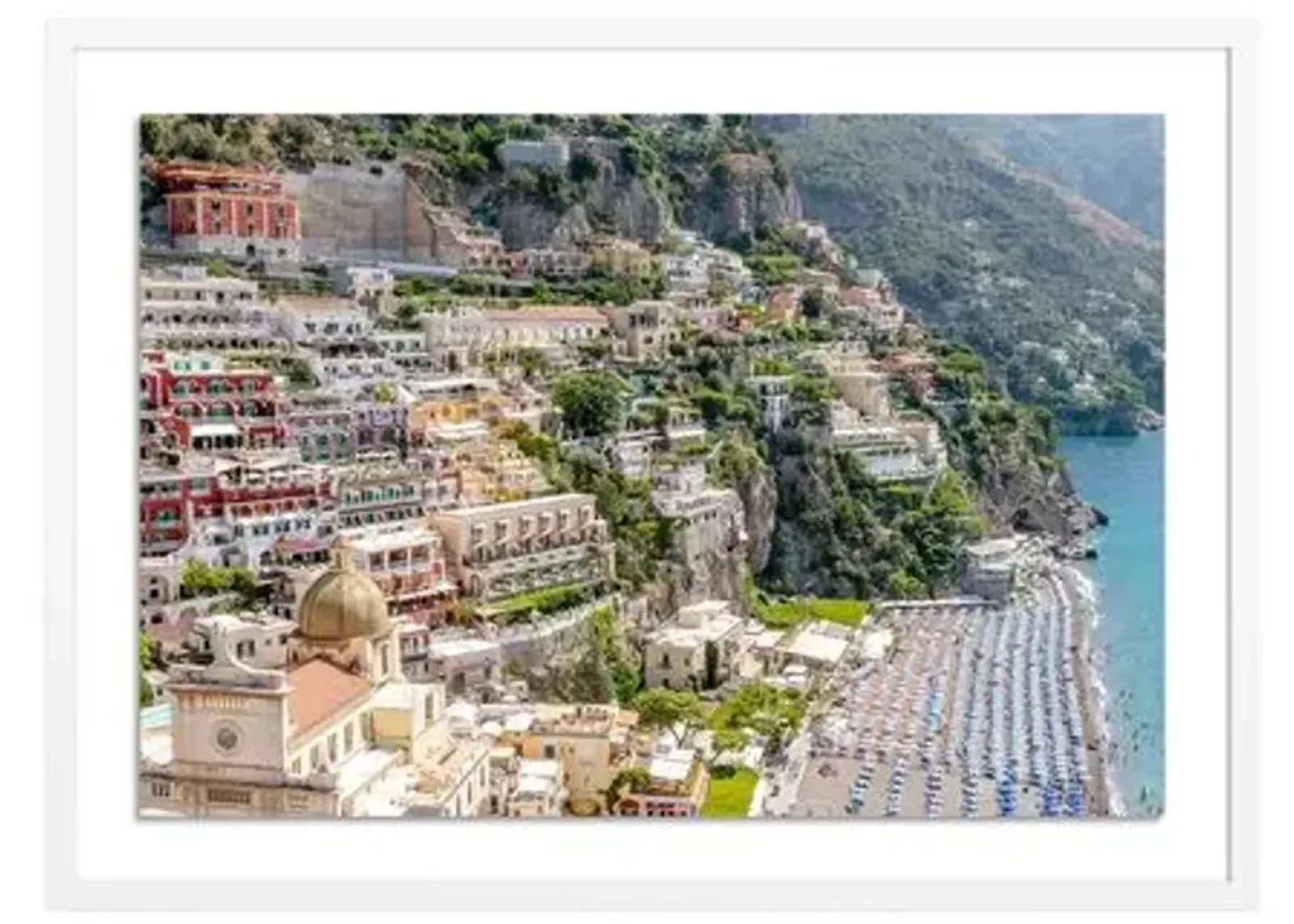 Richard Silver - Overview Positano Italy - White