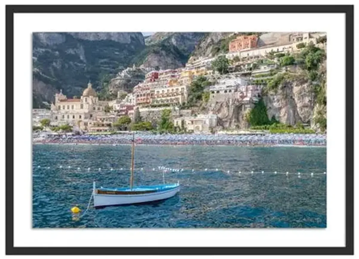 Richard Silver - Amalfi Italy Boat Photograph - Black