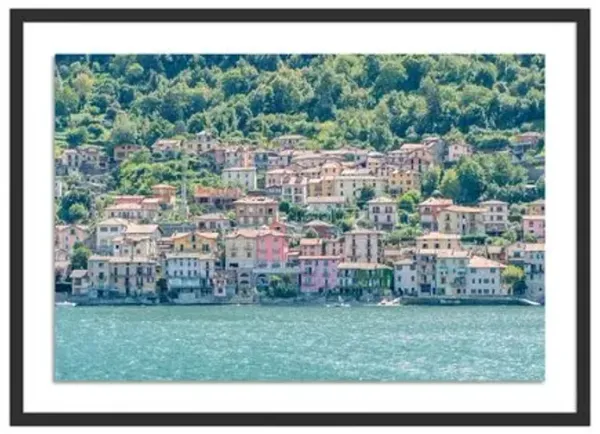 Richard Silver - Bellagio Waterfron Houses Photograph - Black