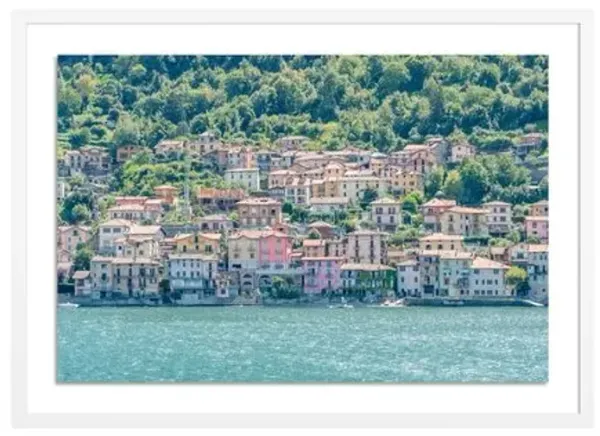 Richard Silver - Bellagio Waterfron Houses Photograph - White