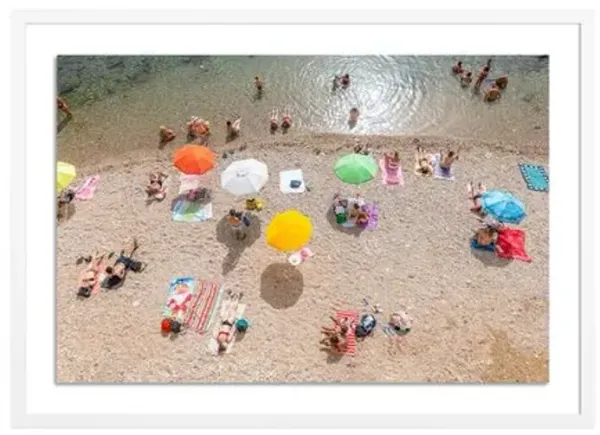 Richard Silver - Overview Taormina Beach Photograph - White