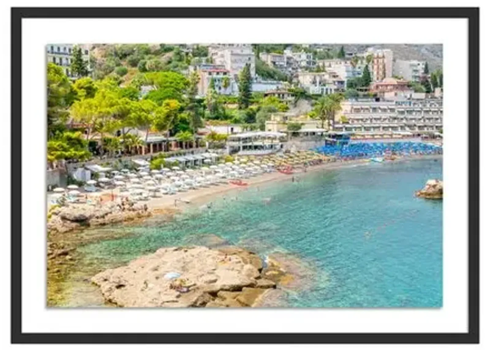 Richard Silver - Taormina Sicily Beach - Black