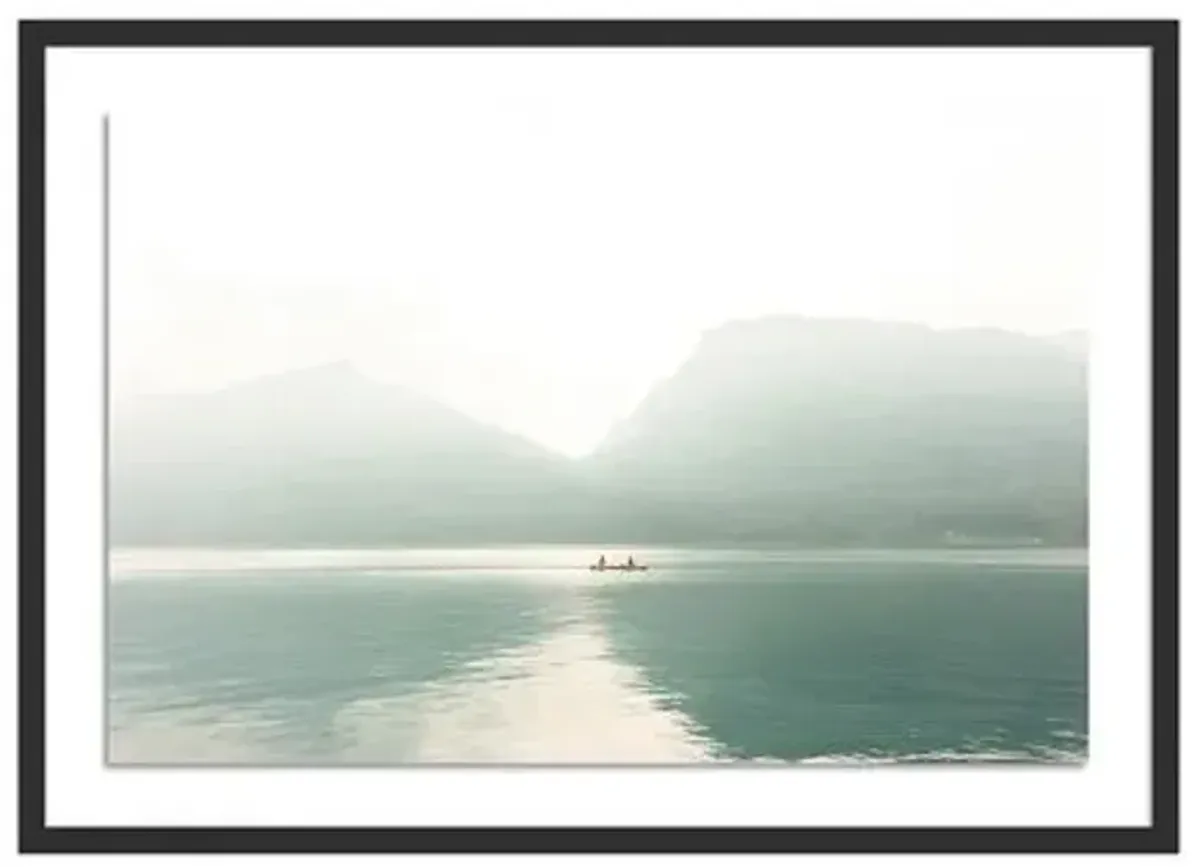 Bryce Duffy - Lone Paddlers Photograph - Black