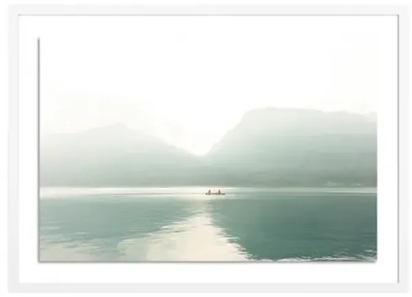 Bryce Duffy - Lone Paddlers Photograph - White