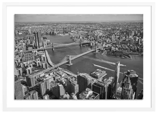 Bryce Duffy - New York Bridges II Photograph - White