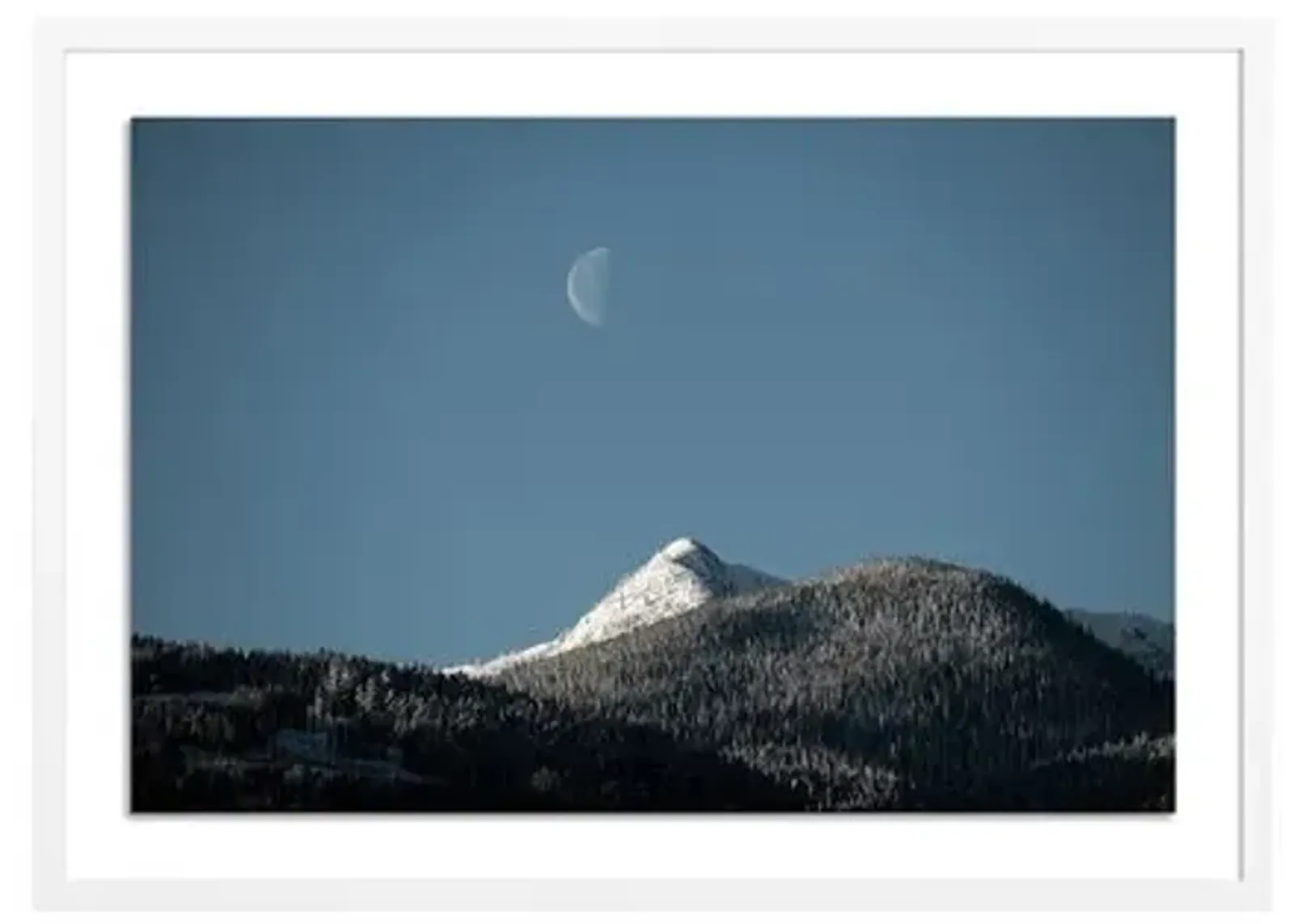 Bryce Duffy - Winter Moonrise - White