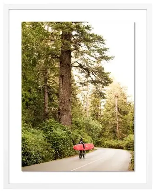 Bryce Duffy - Surf Commute Photograph - White