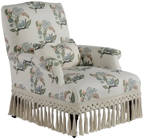 Napoleon Chair, Twig Garden w/ Braided Bullion Fringe
