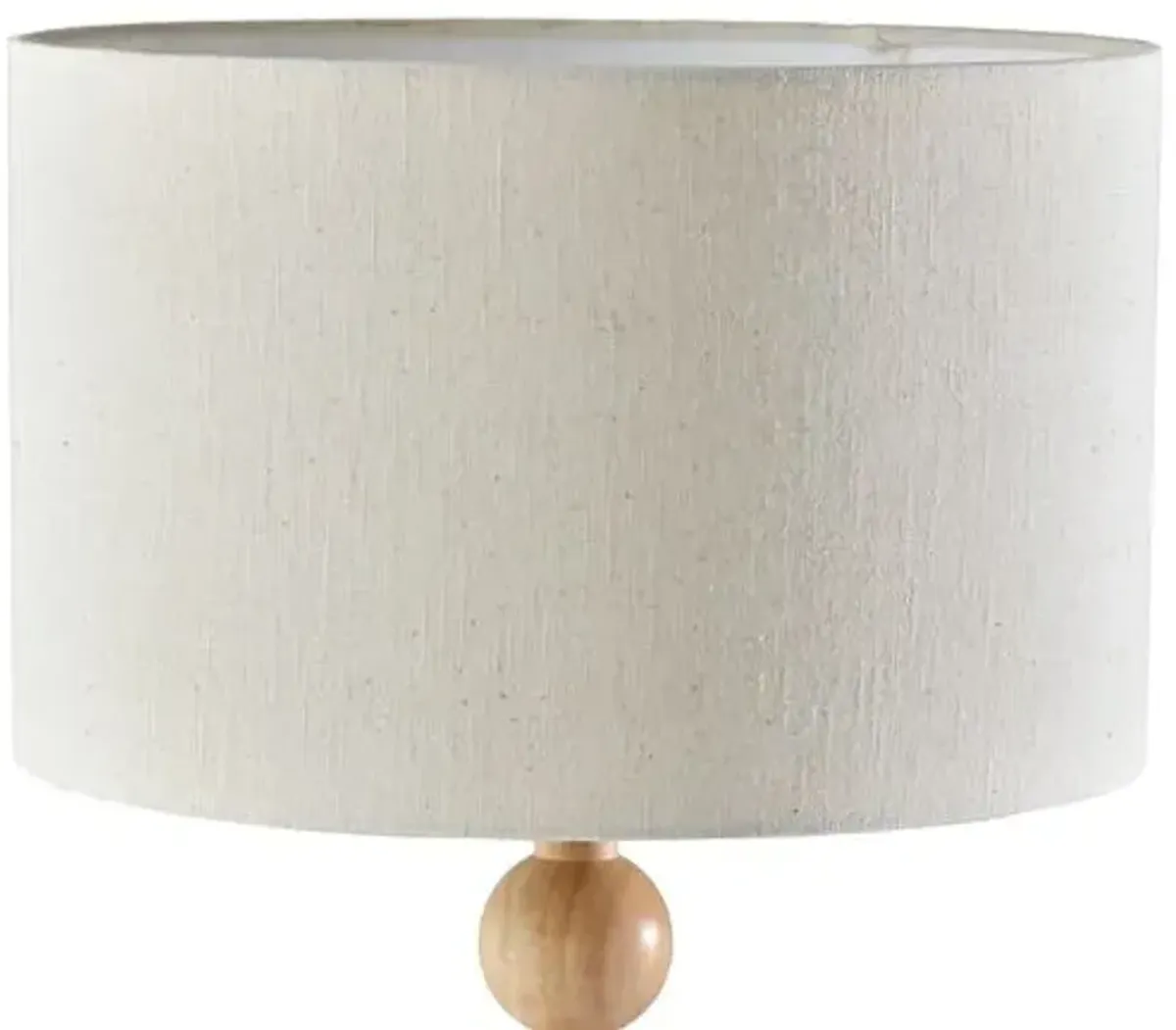 Nathan Wood Table Lamp - Beige