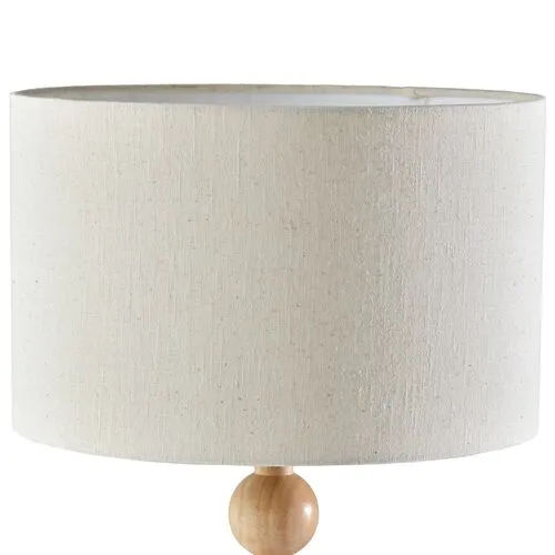 Nathan Wood Table Lamp - Beige