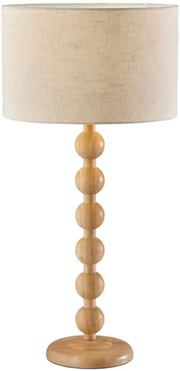 Nathan Wood Table Lamp - Beige