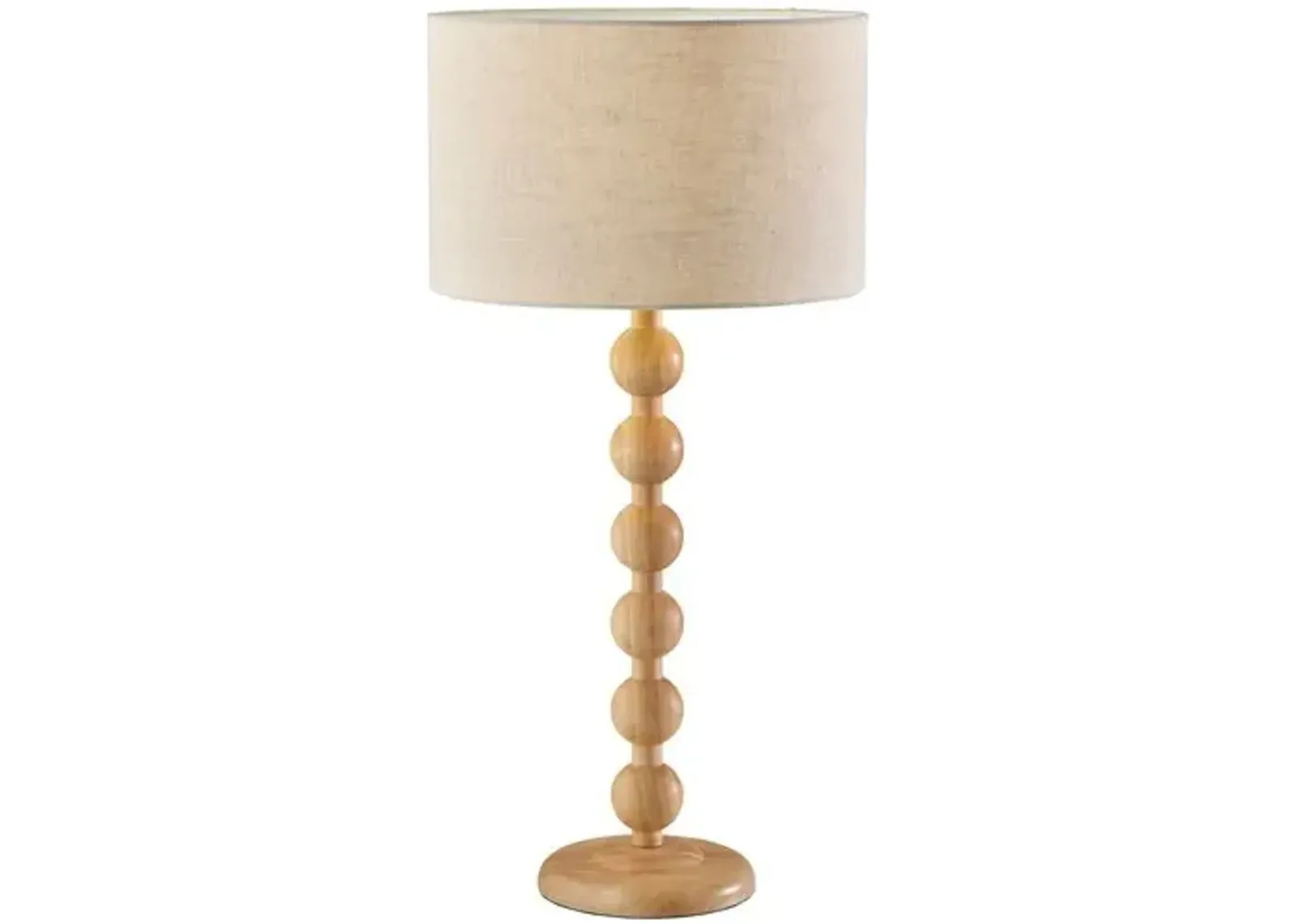 Nathan Wood Table Lamp - Beige