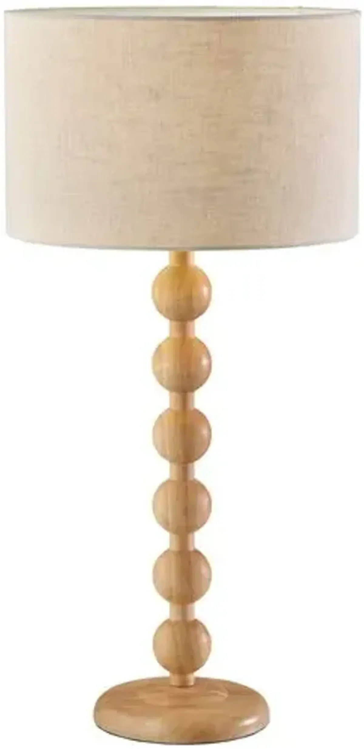 Nathan Wood Table Lamp - Beige