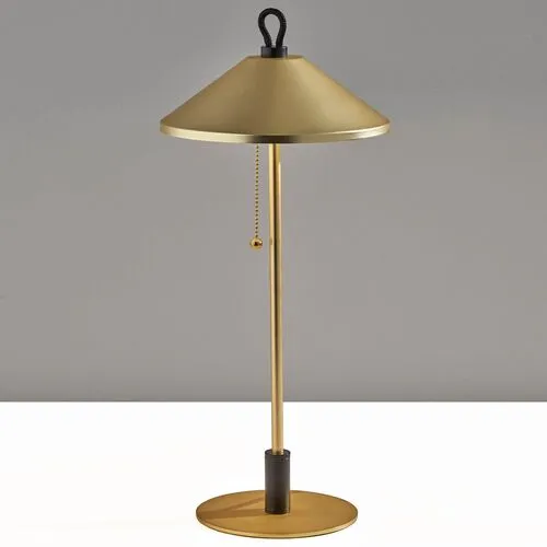 Malcolm Cone Shade Table Lamp - Gold