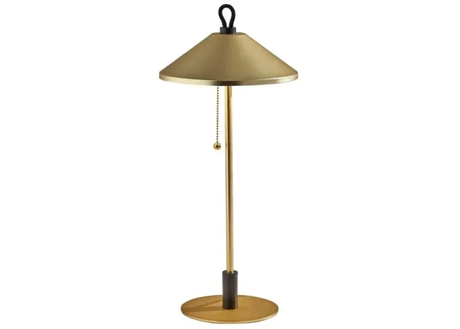 Malcolm Cone Shade Table Lamp - Gold