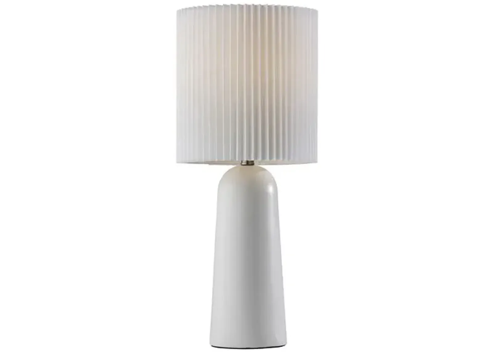 Michelle Ceramic Table Lamp - White