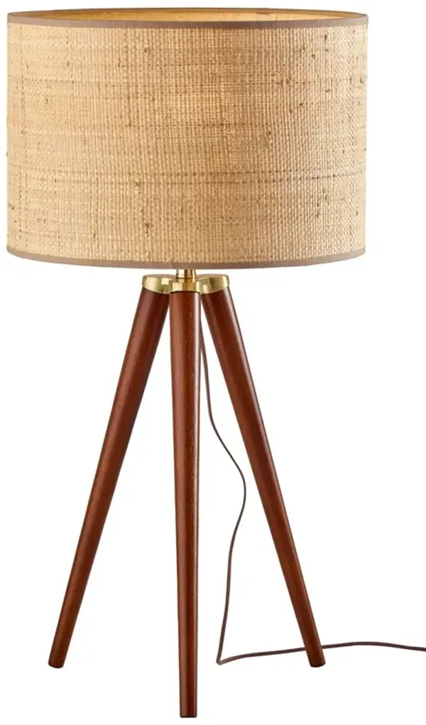 Walker Tripod Table Lamp - Brown