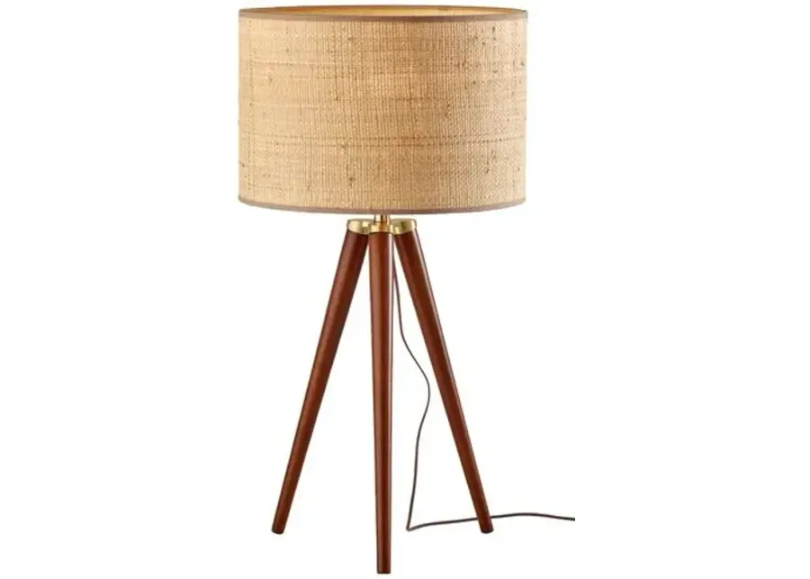 Walker Tripod Table Lamp - Brown