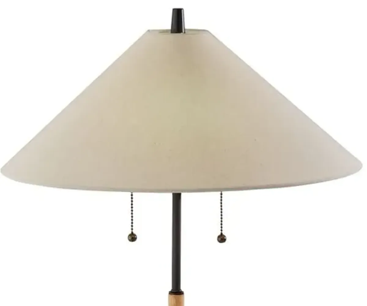 Colton Table Lamp - Black/Natural