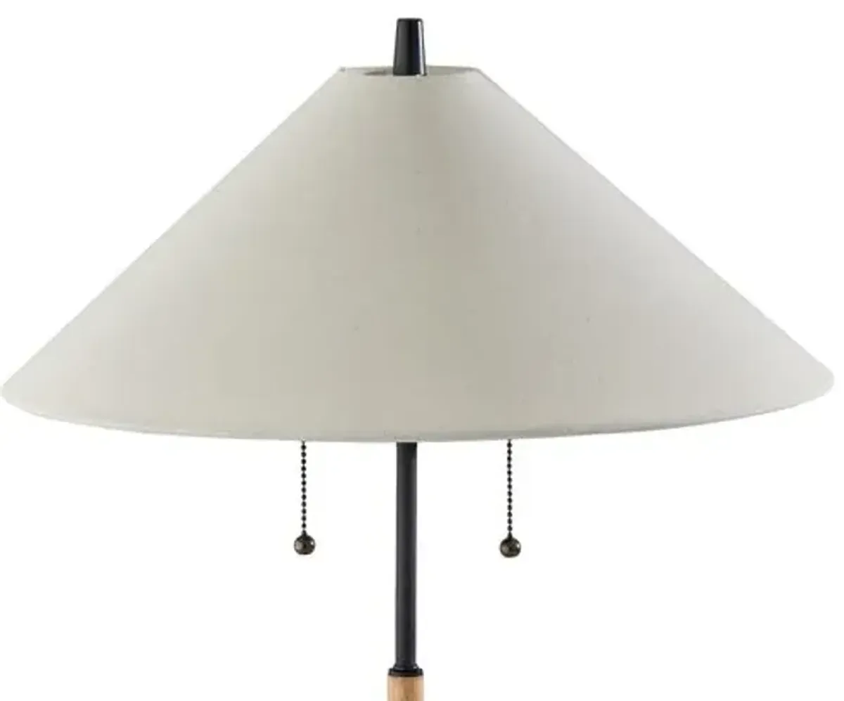 Colton Table Lamp - Black/Natural