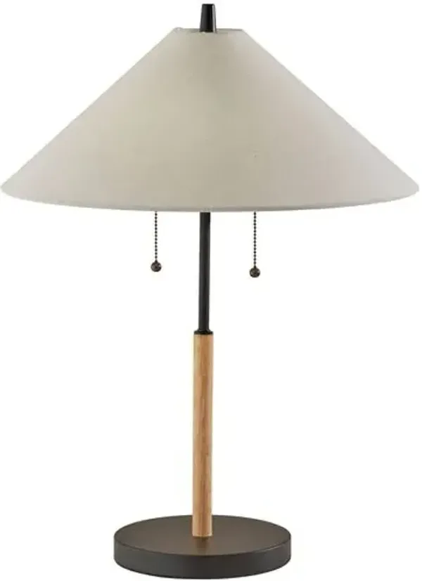 Colton Table Lamp - Black/Natural